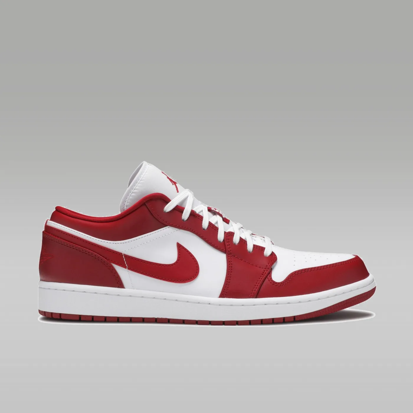 Air Jordan 1 Low, White/Gym Red