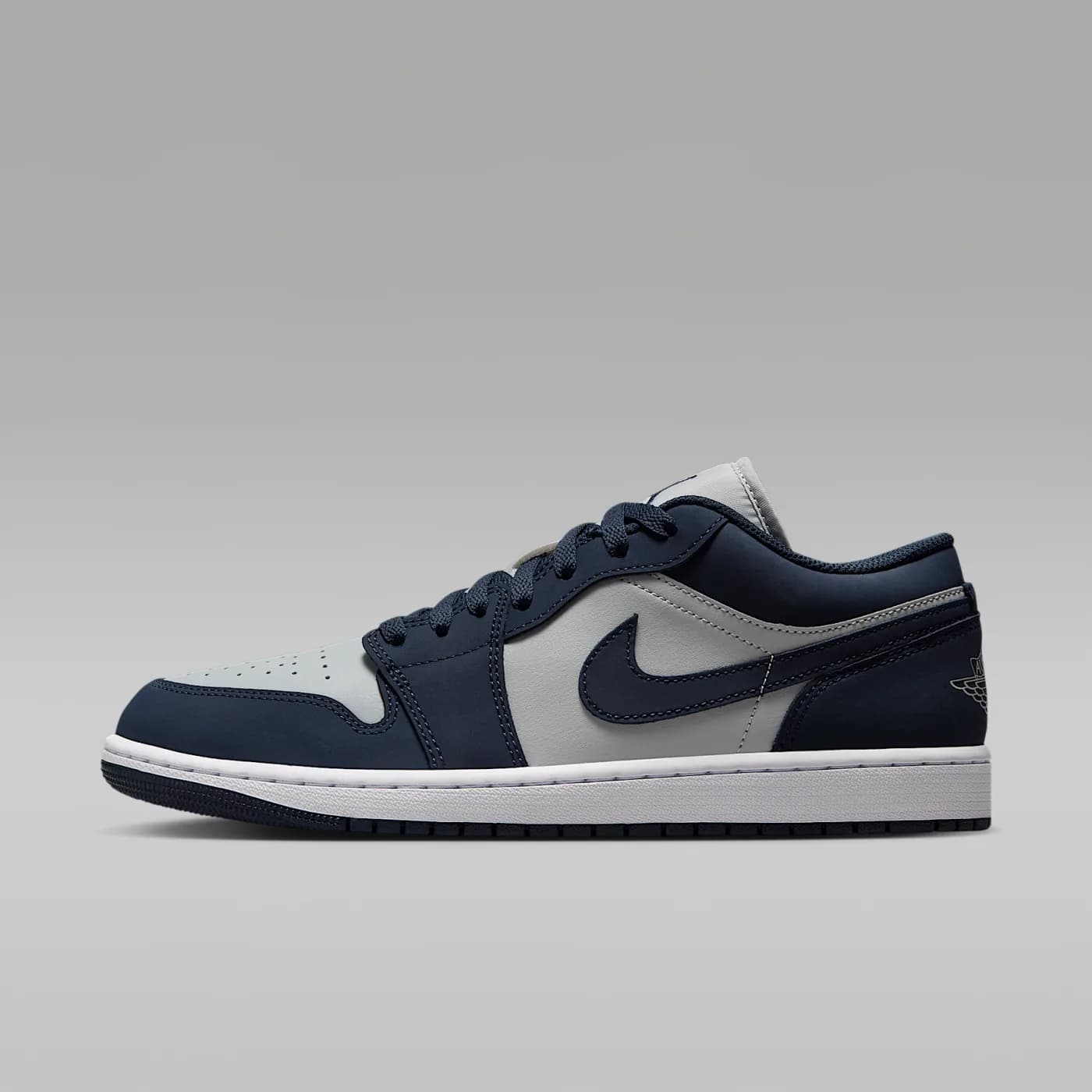 Air Jordan 1 Low, Obsidian/Grey Fog/Pink Foam/Obsidian