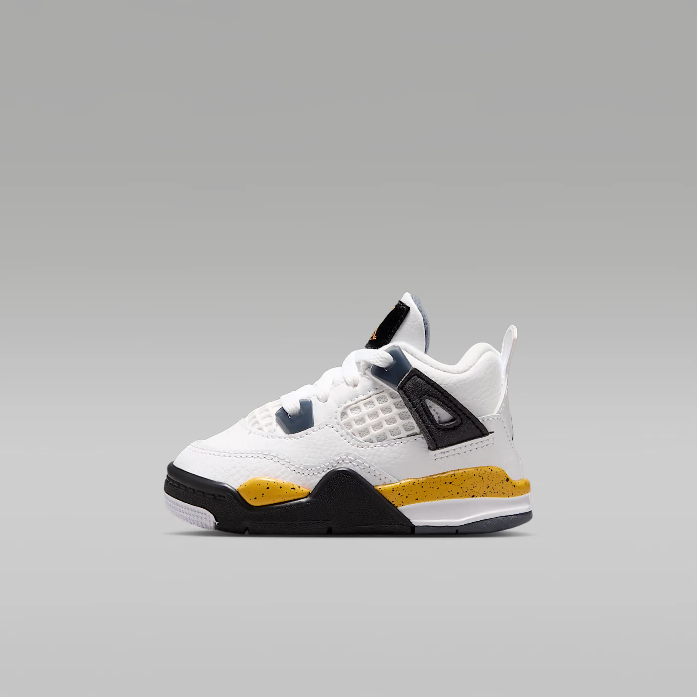 Jordan 4 Retro "Tour Yellow", White/Dark Blue Grey/Black/Tour Yellow